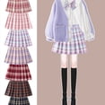 thumbnail image 1 of Falda a cuadros jk para niña, falda plisada estilo preppy, ropa de invierno, falda corta para niñas grandes, falda para niñas, traje de otoño e invierno para niños, 1 of 4