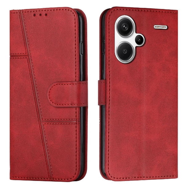 Funda Flip para FOXDOCK Xiaomi Redmi note 13 pro plus – Carcasa delgada y resistente a impactos con soporte para uso diario y profesional