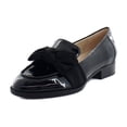 thumbnail image 1 of Mocasín Lindio para Mujer Bandolino Negro con Moño Talla 8.5, 1 of 8