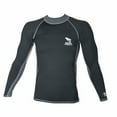 thumbnail image 1 of ist ds-46 unisex long sleeve spandex rash guard (black and yellow, medium), 1 of 4