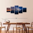 thumbnail image 3 of Elephant Stock Longs Peak Rocky Mountain Wall Art - Horizontal Multi Panel Canvas - 5 Pieceliving Room Wall Decor - Photography Nature Multi Panel - Blue And Black Decor - 80" x 36", 3 of 8
