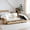Beige, variant on Resenkos Convertible Sleeper Sofa Couch, Double Folding Sofa Bed, Storage Ottoman, Arm Box/Drawer, Drop-Down Table - Beige