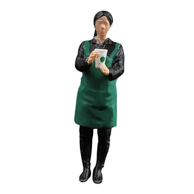 Figura de vendedor de café Macarena 1:64 resina diorama Proyectos de bricolaje