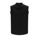 thumbnail image 3 of Top Abrigo Hombres Color Sólido Versátil Botón Solapa, Blusa sin Mangas de Lino de Algodón para el Verano, 3 of 6