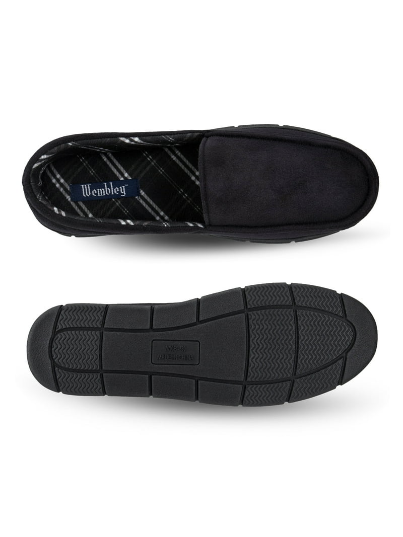 Wembley Men's Microsuede Venetian and Moccasin Slippers, Indoor