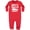 Red, variant on Uncles Lil Racing Buddy Baby Fleece Romper