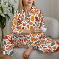 thumbnail image 6 of Sikiie Colorful Maple Leaves Pajamas for Women Set, Womens Pajama Sets, Lounge Sets for Women, 2pjs for Women-XX-Large, 6 of 7