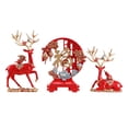 thumbnail image 4 of Estatuas de ciervos Figuras de renos Conjunto de esculturas de alces Adornos Esculturas de ciervos para rojo, 4 of 9