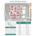 thumbnail image 6 of Red Fruit Tie Up Curtains for Windows 63 Inch Length Balloon Curtains Kitchen Adjustable Balloon Window Shade Vintage Plant Nature Botanical Flower Floral Tie Up Bathroom Curtain Window 52"x63", 6 of 6