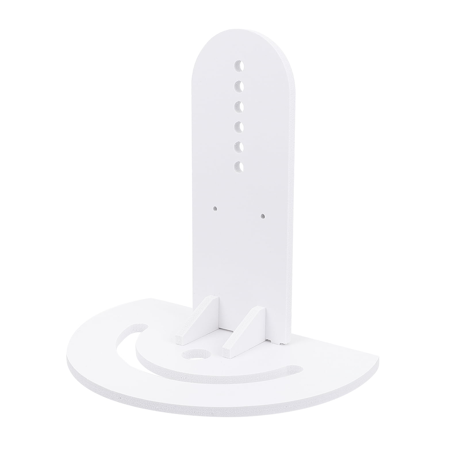 OULII 3-Pack White Plastic Hamster Wheel Stand Brackets for Quiet, Safe, and Stable Small Pet Running
