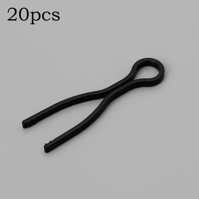 BUYISI 20Pcs Sewing Bobbin Clips Long Thread Clip Spool Storage Holder Organizer Plastic Sewing Clips Sewing Accessories Tools Black