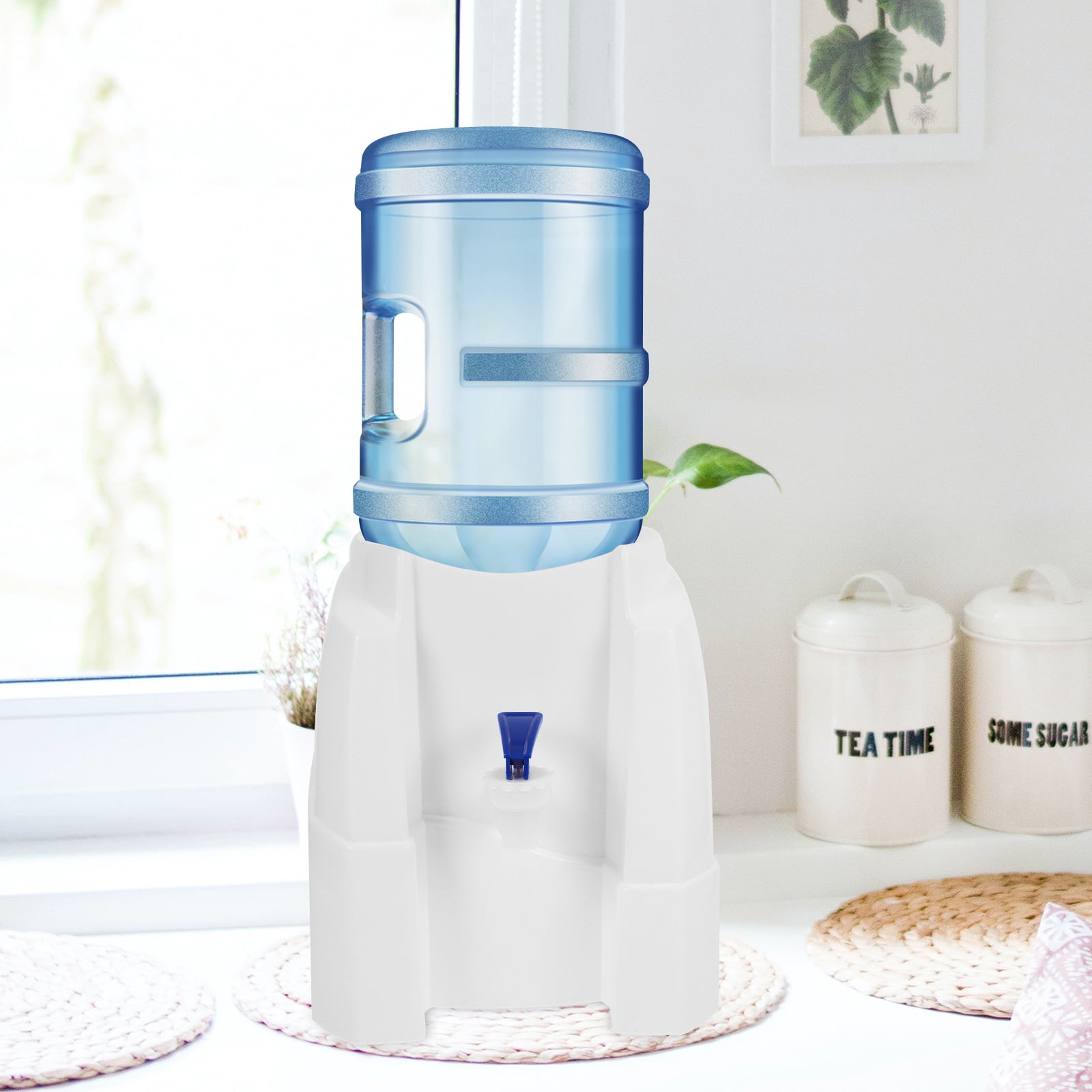 Raindrops Portable Countertop Cold Water Dispenser with Faucet PP Material Multi Color