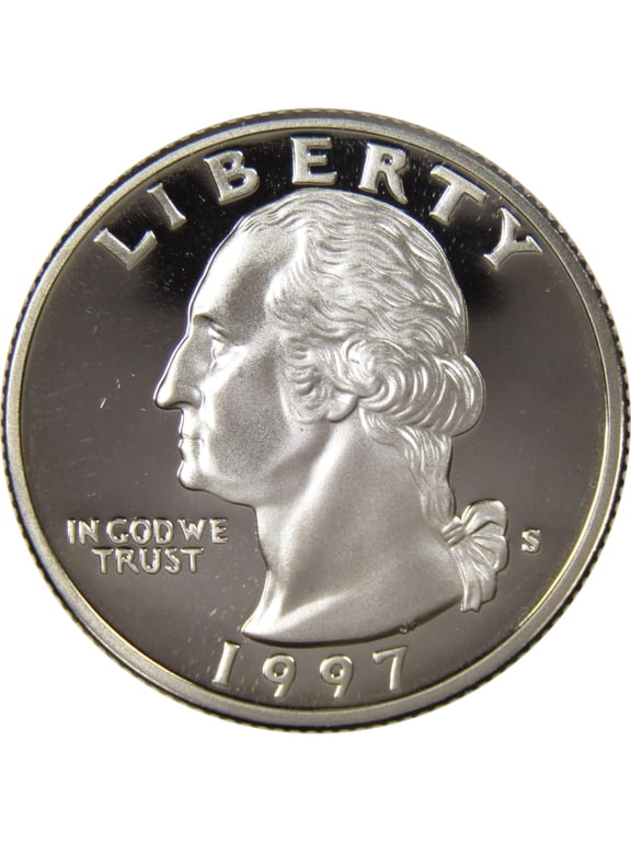 1997 S Washington Quarter Choice Proof Clad 25c US Coin Collectible