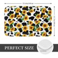 thumbnail image 2 of Balery Cute Cow Print Sunflower C Felpudo de franela, resistente a las manchas y a la decoloración, para uso interior y exterior, fácil de limpiar, 40 x 60 cm, 2 of 7