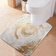 thumbnail image 5 of Toilet Rug Rectangle Bathroom Rugs Non-Slip Soft Plush Machine Washable Contour Bath Mat Abstract Oil Swirls Circular 24x16, 5 of 9