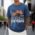 thumbnail image 4 of Puliio Mens Usa 250Th Anniversary T-Shirt Celebrating 1776-2026 Patriotic American Flag Graphic Tee 250 Years Together Commemorative Apparel For Men（Blue,XL), 4 of 5