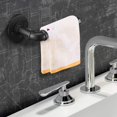 thumbnail image 3 of Soporte de papel higiénico para tubería industrial, estilo vintage, soporte de pared para rollo de papel higiénico, para baño, sala de estar, dormitorio, pasillo y cocina, sin óxido ni aceite (negro), 3 of 5