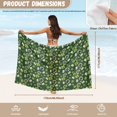 thumbnail image 6 of FKELYI St.Patrick's Day Shamrock Rainbow Print Sarong Cover Up for Women Swimwear Cover-Up Chiffon Fabric Beach Coverup Soft Swimsuit Pareo Long Beach Wraps for Lady Summer, 6 of 6