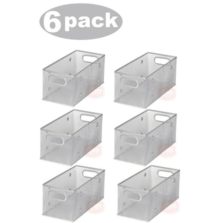 Ybm Home Wire Mesh Open Bin Shelf Storage Basket Kitchen Pantry