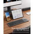 thumbnail image 2 of Teclado Bluetooth Samsers plegable con panel táctil para iOS y Android, 2 of 8