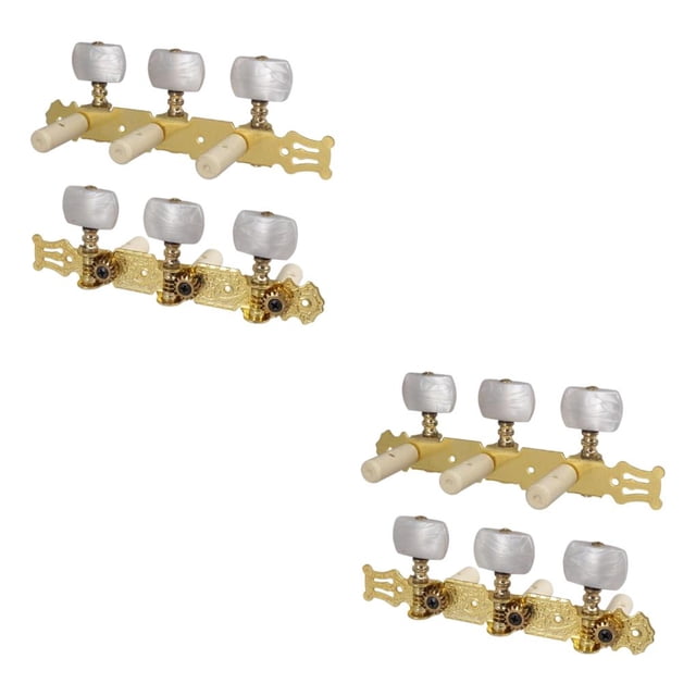 Wosthever Guitar Tuning Keys Replace Part Pearl Durable White DIY Premium for Guitars Tipo 2 2piezas