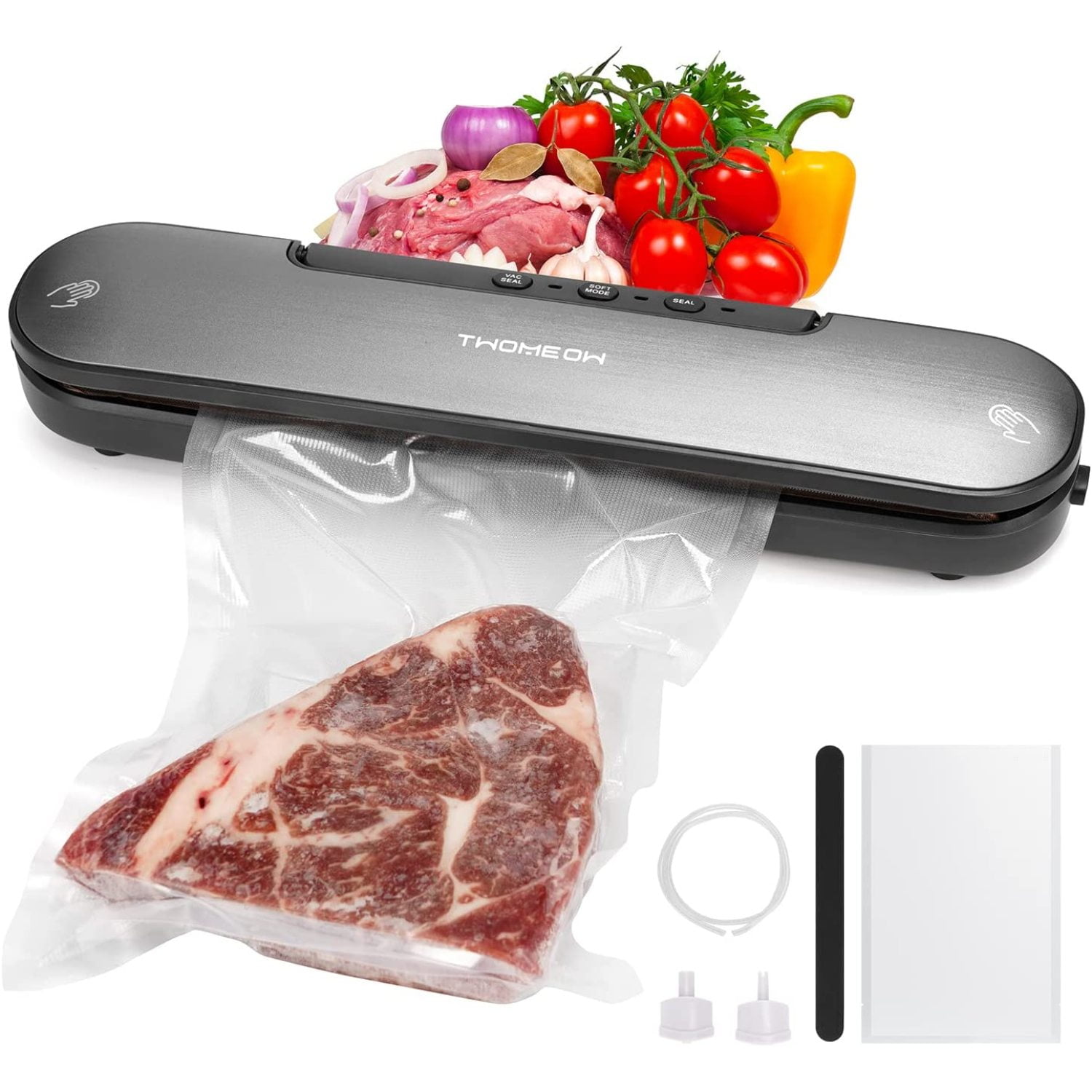 Vacuum Sealer Machine, Automatic Compact Slim Food Sealer for Sous Vide