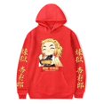 thumbnail image 1 of Sudadera con capucha de Anime japonés Demon Slayer Kawaii Rengoku Kyoujurou para hombre y mujer, sudadera Harajuku con estampado gráfico, talla grande, Otoño e Invierno, 1 of 1
