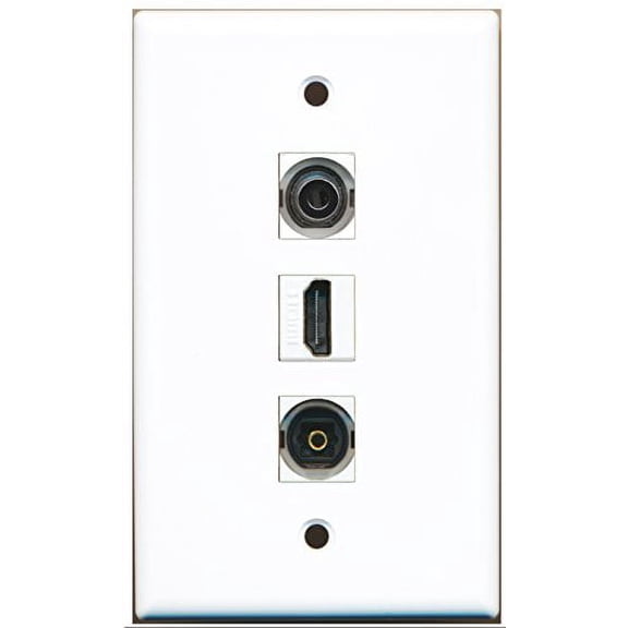 RiteAV - 1 Port HDMI 1 Toslink 1 3.5mm Wall Plate
