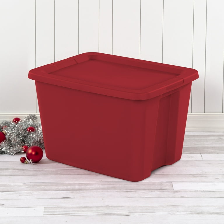 18 Gallon Plastic Storage Containers Box Stackable Tote Bin Lid 8 Pack Dorm  Home