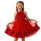thumbnail image 2 of Vestido de Verano de Manga Corta Cuello Redondo de Encaje Bordado Malla Princesa Falda de Arco de las Niñas para Diario, Viajes, Fiestas Y Cumpleaños, 2 of 9