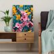 thumbnail image 5 of Qisvanset 12x16 Inch Pink Yellow Floral Canvas Print Wall Art, 5 of 5