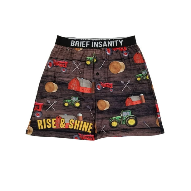 Brief Insanity Brief Insanity Mens Farm Life Tractor Barn Hay Barrel