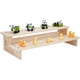 thumbnail image 1 of Exhibidor de madera de 2 niveles para mesa, soporte pequeño para alimentos., 1 of 9