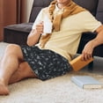 thumbnail image 5 of Sikiie Wireless Antenna Icon Mens Pajama Shorts, Lightweight Lounge Pant with Pockets Soft Sleep Pj Shorts for MenXX-Large, 5 of 6