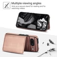 thumbnail image 2 of Allytechgroup Detachable Cards Holder Case for Google Pixel 8, RFID Blocking 2 In 1 Wallet PU Leather Case with Stand Compatible with Magsafe Shockproof Cover for Google Pixel 8, Rosegold, 2 of 5