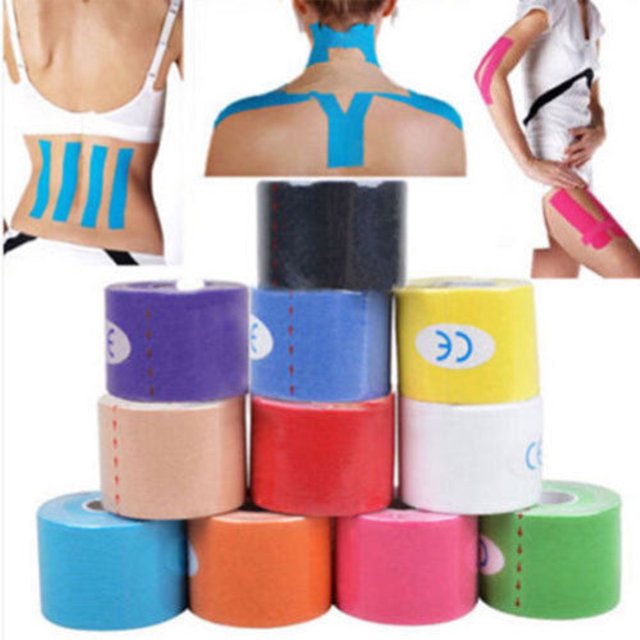 Manwang 2 Roll Kinesiology Tape Athletic Tape for Pain Relief
