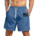 thumbnail image 3 of OHGOD Men’s Short - Shorts Men Casual - Mens Summer Shorts - Men's Hawaiian Lace-up Shorts Casual Pants - Blue - XL, 3 of 6