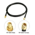 thumbnail image 2 of Uxcell Antenna Extension Cable RP-SMA Male to RP-SMA Female Coax Cable 3.3-Ft RG58 2pcs, 2 of 5