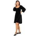 thumbnail image 3 of Celebrity Pink Women's Sweetheart Velvet Dress, Sizes XS-XXXL, 3 of 5
