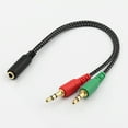 thumbnail image 3 of Adaptador de cable divisor en Y para auriculares hembra a macho, 3 of 7