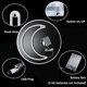 thumbnail image 5 of Luz de neón de luna LED, lindo letrero de luna de neón, decoración de habitación navideña, luz de noche decorativa LED con batería o USB, para el hogar, el dormitorio, etc., 5 of 5