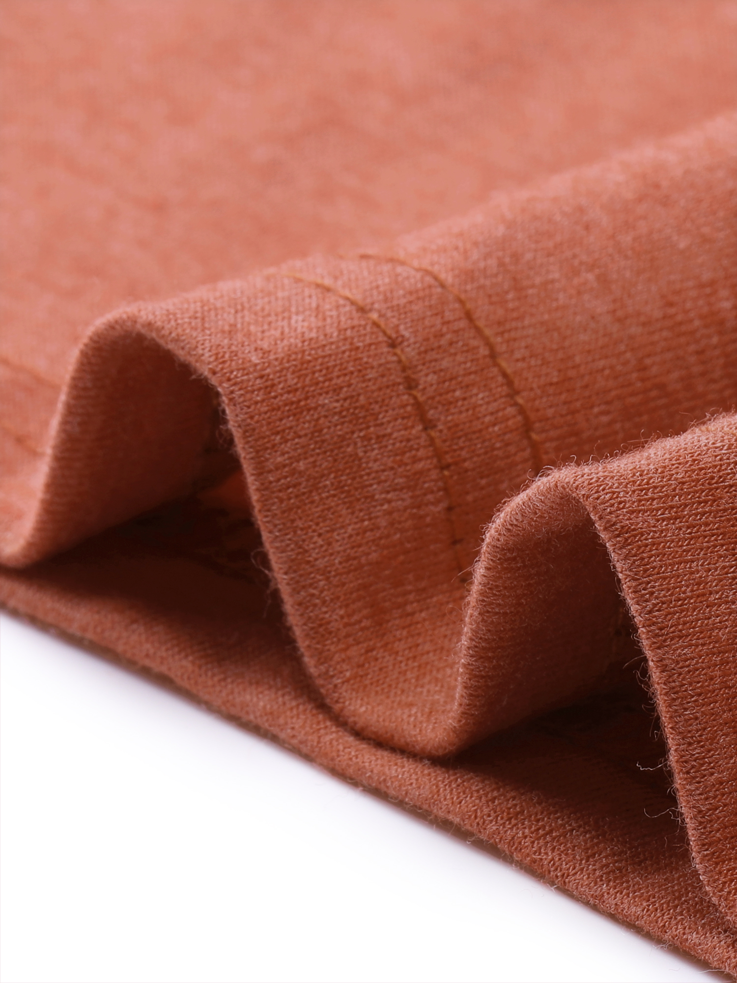 DARING DIVA Women's Plus Long Sleeve Pleated Crew Neck Blouse 2X Orange