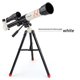 thumbnail image 4 of Bewildely Telescopio astronómico de plástico para niños, juguete de enseñanza de alta luminosidad para exteriores, protección ocular para Juguetes Educativos Blanco XD168-004, 4 of 6
