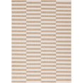 thumbnail image 1 of Unique Loom Tapis Classique Rayé Extérieur 8' x 11' 4 Rectangle Marron Clair/ivoire, 1 of 1
