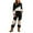 Black, variant on Women Christmas Pajamas Matching Sets Fluffy Fleece Long Sleeve Pullover Pants Pj Set Thermal Winter Clothes 2 Piece Outfits
