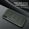 thumbnail image 2 of Allytechgroup Magnetic for iPhone XS/X Case, Compatible with MagSafe Support Magnetic Car Phone Mount PU Leather Slim Phone Case for Women Men for iPhone XS/X, Gray, 2 of 10