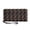 Candy Cane Pattern, variant on Christmas Highland Cattle Long Wallet for Travel Dating, Zip Around Women's Wallets PU Leather Zipper Long Purse