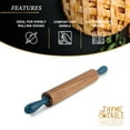 Thyme & Table Acacia Wood Rolling Pin