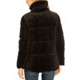 thumbnail image 2 of Isaac Mizrahi Ladies' Velvet Puffer Jacket, Black Large - NEW, 2 of 2
