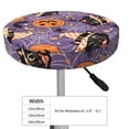 thumbnail image 4 of Disketp Vintage Halloween Black Cat Funda Redonda para Taburete, Funda de Cojín para Silla de Bar Suave y Elástica-14 inch, 4 of 7